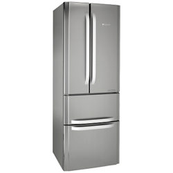 Hotpoint FFU4DX Fridge Freezer, A+ Rated, 70cm Wide, Stainless Steel/Silver